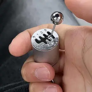 Metal Keyring Creative Car Shifter Keychain Six Speed Manual Transmission Shift Gearbox Gear Fidget Toys Relieve Stress Anxiety