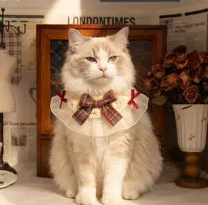 Cute Bowknot Pet Bandana| Lolita Princess Ruffle Bib for Cats & Small Dogs