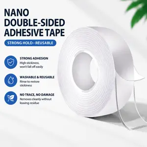 [Limited-time event] Nano Double-Sided Mounting Tape - Transparent, Traceless, Removable, 3m Length, Suitable for Posters, Wall Decor, Home Organization