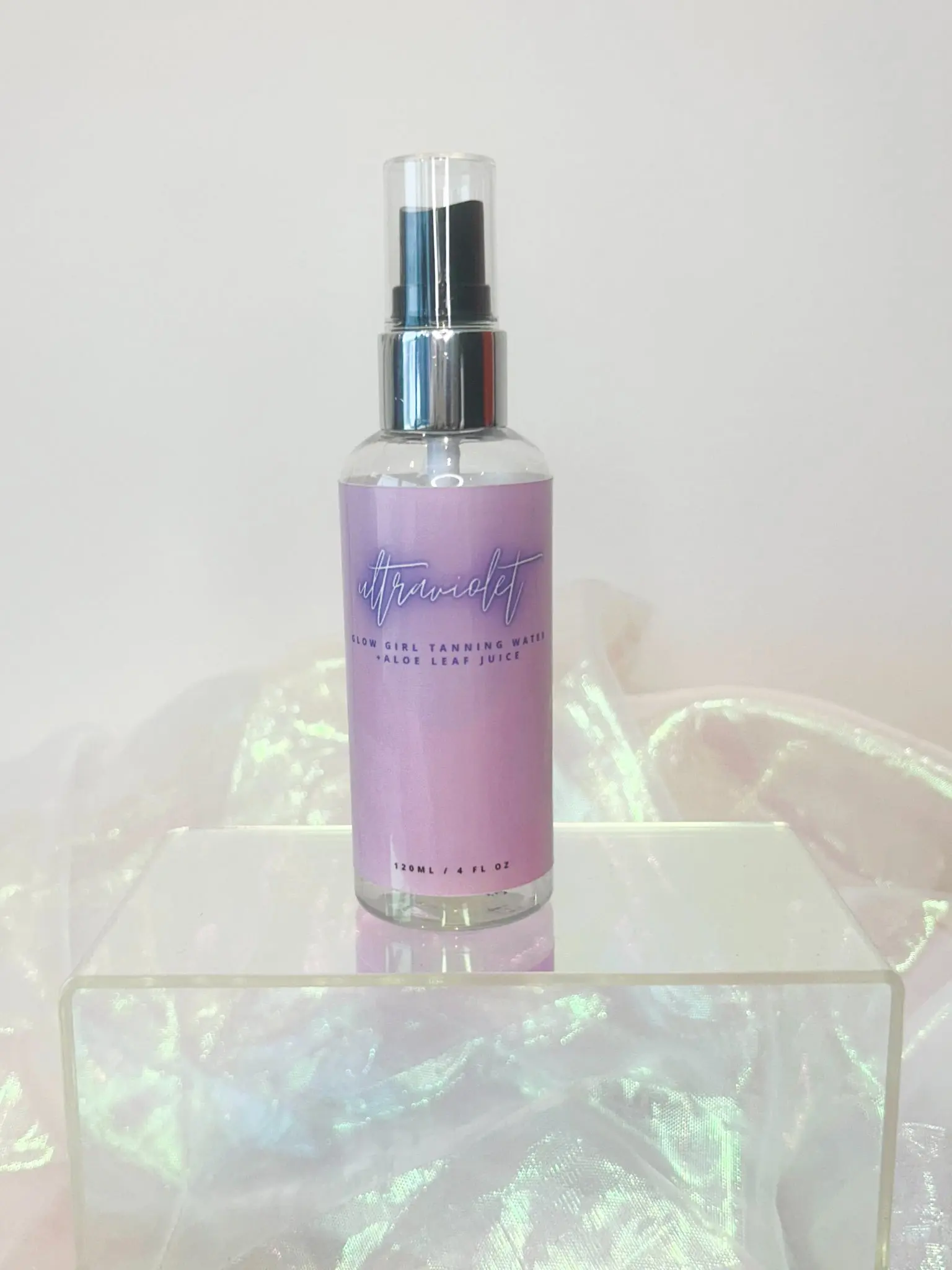 Vegan Dewy Sunless Tanning Water - Ultra Violet Glow, Body Care Cosmetic, Tanning Products for Girls, Self Tanning Spray, Spray Tanning Solution