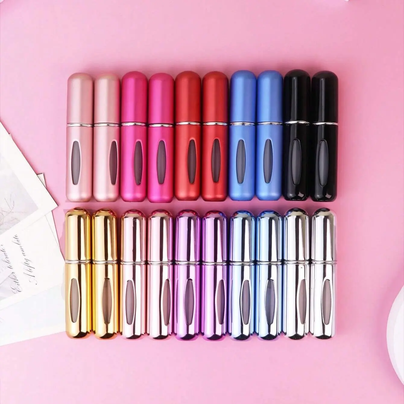 5ML Portable Mini Spray Bottle, 50pcs/set Refillable Spray Bottle, Travel Spray Bottle, Perfume Bottle, Makeup Tool for Women & Girls, Makeup Container Set, Portable Perfume Bottles, Make Up Tools, Cosmetics Accessories