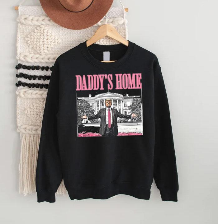 Daddys Home White House Pink Trump 2024, Unisex, Menswear, Graphic