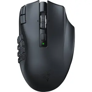 Razer Naga V2 HyperSpeed Wireless MMO Gaming Mouse: Ergonomic Design, 19 Buttons