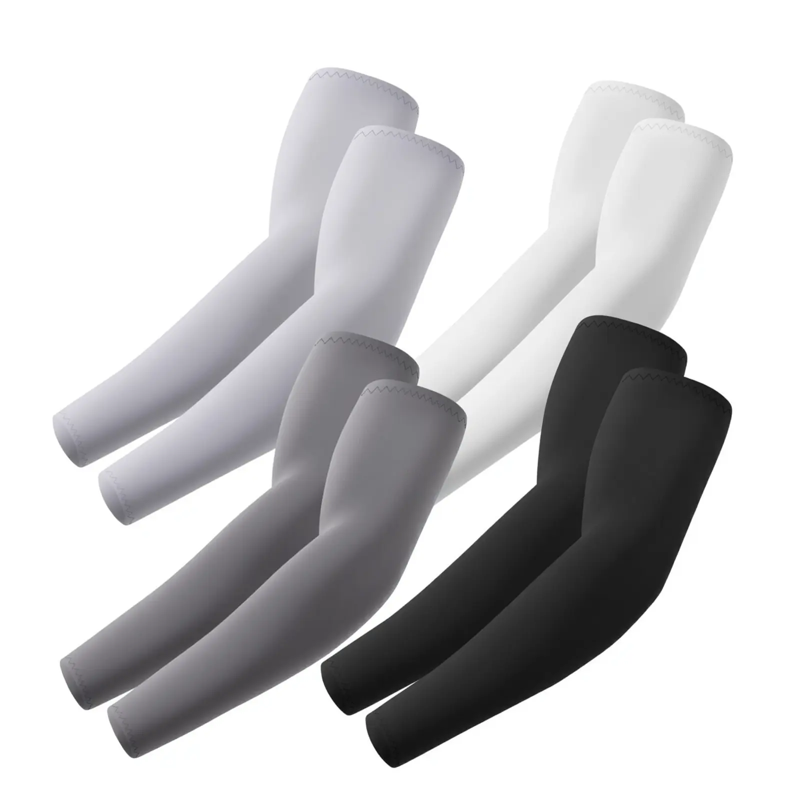 Seamless Cooling Compression Arm Sleeves for Men & Women, UPF 50+ Sun Protection, Breathable Nylon Spandex for Sports & Tattoo Cover, Men's Accessories