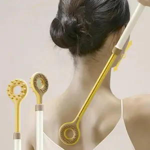 Multifunctional back scratcher, a back scratcher and scratching tool that lets you scratch your back without needing help.