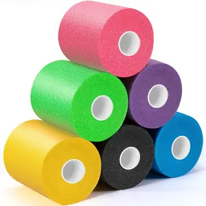 6 Pack Pre Wrap Athletic Tape – Foam Underwrap Headbands for Sports Hair Wrists Ankles Knees