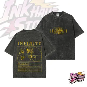 Johnny Joestar jojo sbr Steel ball run golden ratio Golden Spin -- Short Sleeve Cotton Unisex Retro Wash Tee