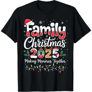 Family Christmas Matching Outfits for 2025 Coordinated Santa T-Shirt Celebration