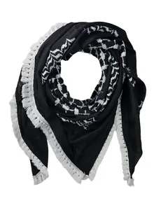 Black Shemagh Keffiyeh - Made in Palestine