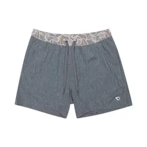 5.5" Athletic Short- Grizzly Grey & Classic Deer Camo Liner