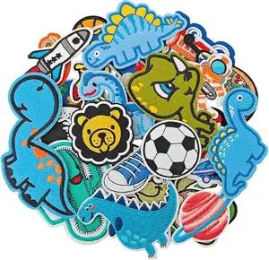 patches - Iron on Patches for Boys, Assorted Embroidered Iron on/Sew on Decorative Applique Patches for Kids Clothing, Pants, Backpacks, Hats, Jeans
