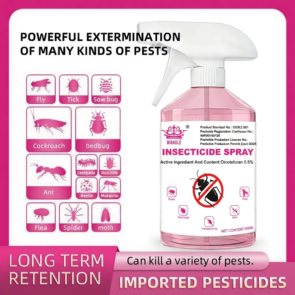 Effective Multi-Functional Household Pest Control, Easy-Use Insect Treatment, Powerful Formula to Get Rid of Cockroaches and Other Indoor Insects Insecticide