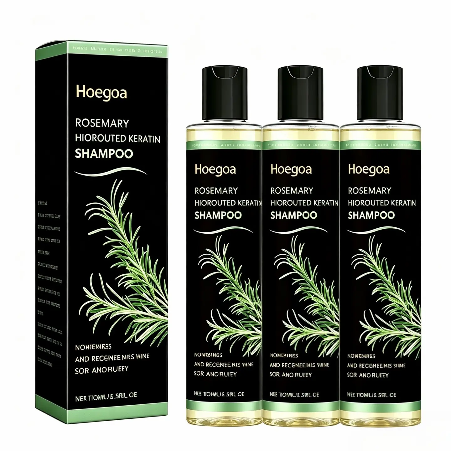 【BUY 2 GET 1】Rosemary Shampoo - BoostHair Growth, Hydrolyzed Keratin  Organic Haircare Nourishes Hair Control Oil and Dandruff,Soothe Scalp lritation and RestoreShine! Rosemary Vegan Strengthening Shampoo hydrolyze rare beaut