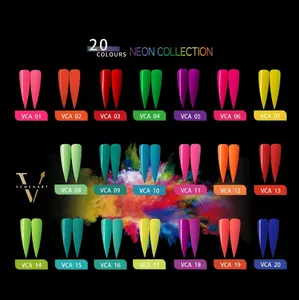 Vchenart + 20 Neon Gel Polish + High Pigment Nail Polish Nail Art Nail Care