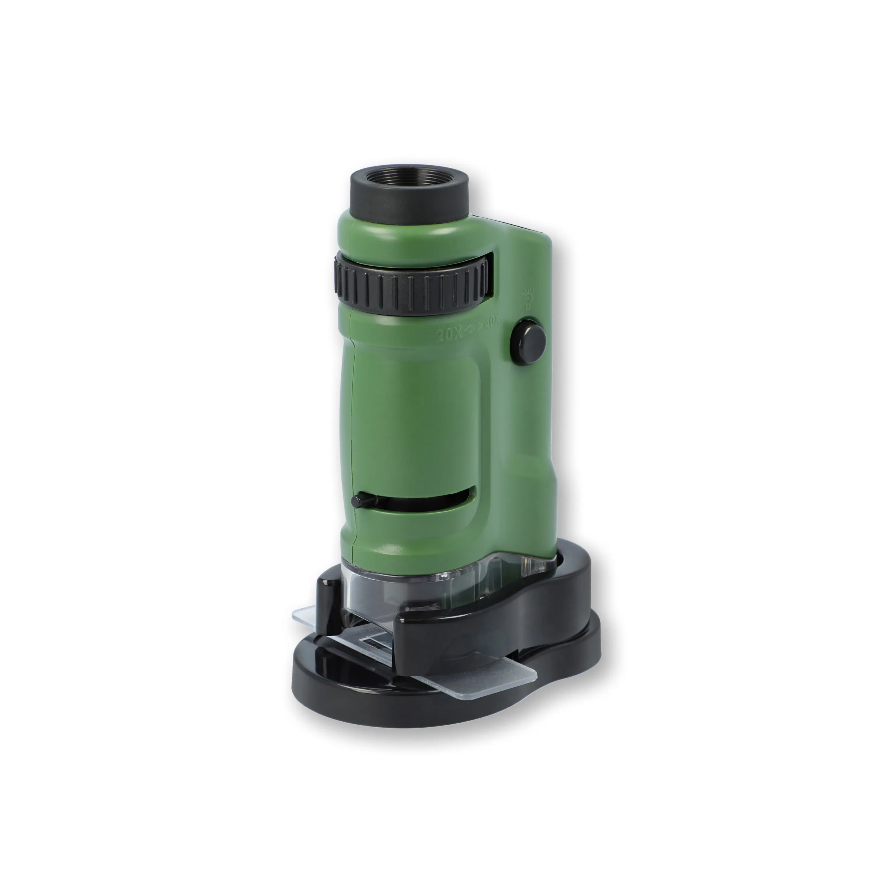 Carson MicroBrite® 20x-40x Zoom LED Lighted Pocket Microscope (MM-24)