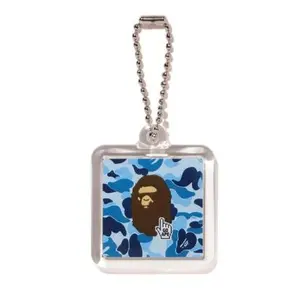 Bape Go Ape Pointer Keychain ABC Blue Camo