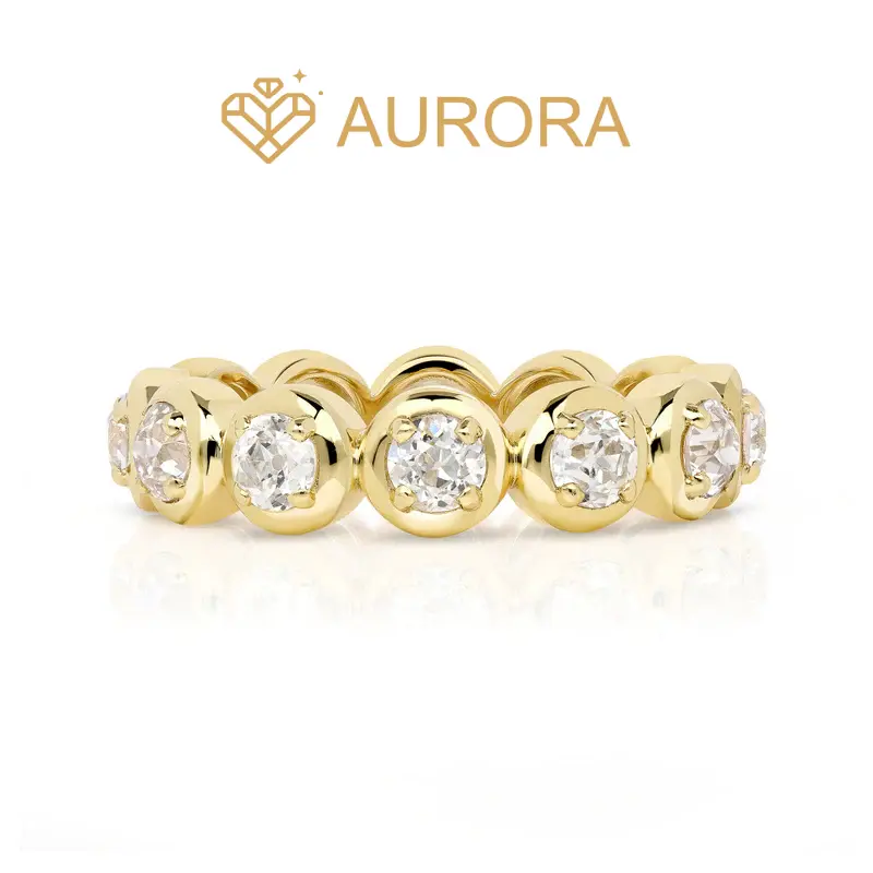 【#96 Orb】 Moissanite band ring enhancer ring band high quality gifts Engagement Rings Wedding Jewelry Synthetic Moissanite