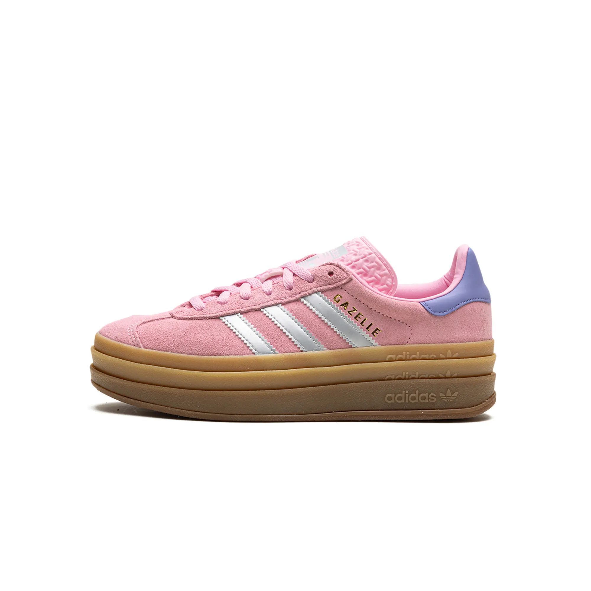 Gazelle GS True Pink Silver Sports Sneakers, Style JH5539
