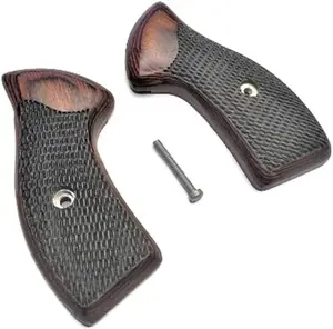Premium Checkered Rosewood Handle Panels – Compatible with Classic-Style Frame Models