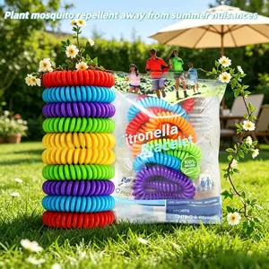 10 Pcs Outdoor Mosquito Repellent Bracelet, Portable Insect Guard for Camping and Hiking, Effective Bug Control for Outdoor Activities