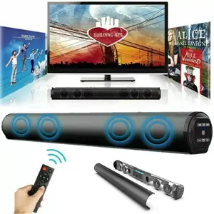 Dazone Sound Bar for TV, Soundbar with Built-in Subwoofer, 22 inch Wired & Wireless Bluetooth 5.0 Speaker for TV, Aux/RCA/TF/USB Input, Surround Sound System for TV & Home Theater