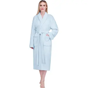 Womens Robe Fleece Plush Soft, Fluffy Fuzzy Cozy Warm Bathrobe, Shower Spa House Long Robe for WomenGift