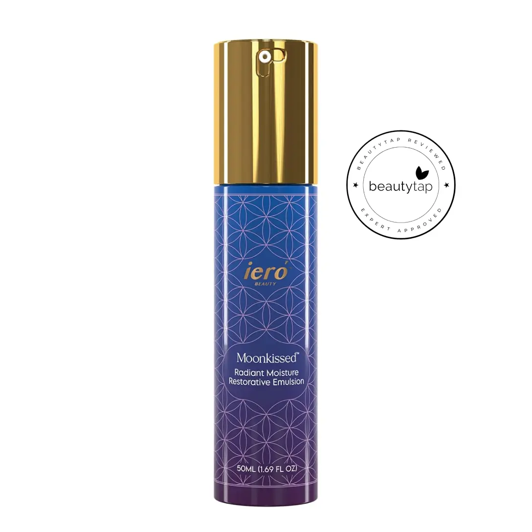 Moonkissed Radiant Moisture Restorative Emulsion: Vegan, Cruelty Free, Hydrating Dry Skin Sensitive Skin All Skin Types Moisturizer Skincare Radiance Turmeric Comfort Hydrate Moisturizing Lavender Daily Pomegranate