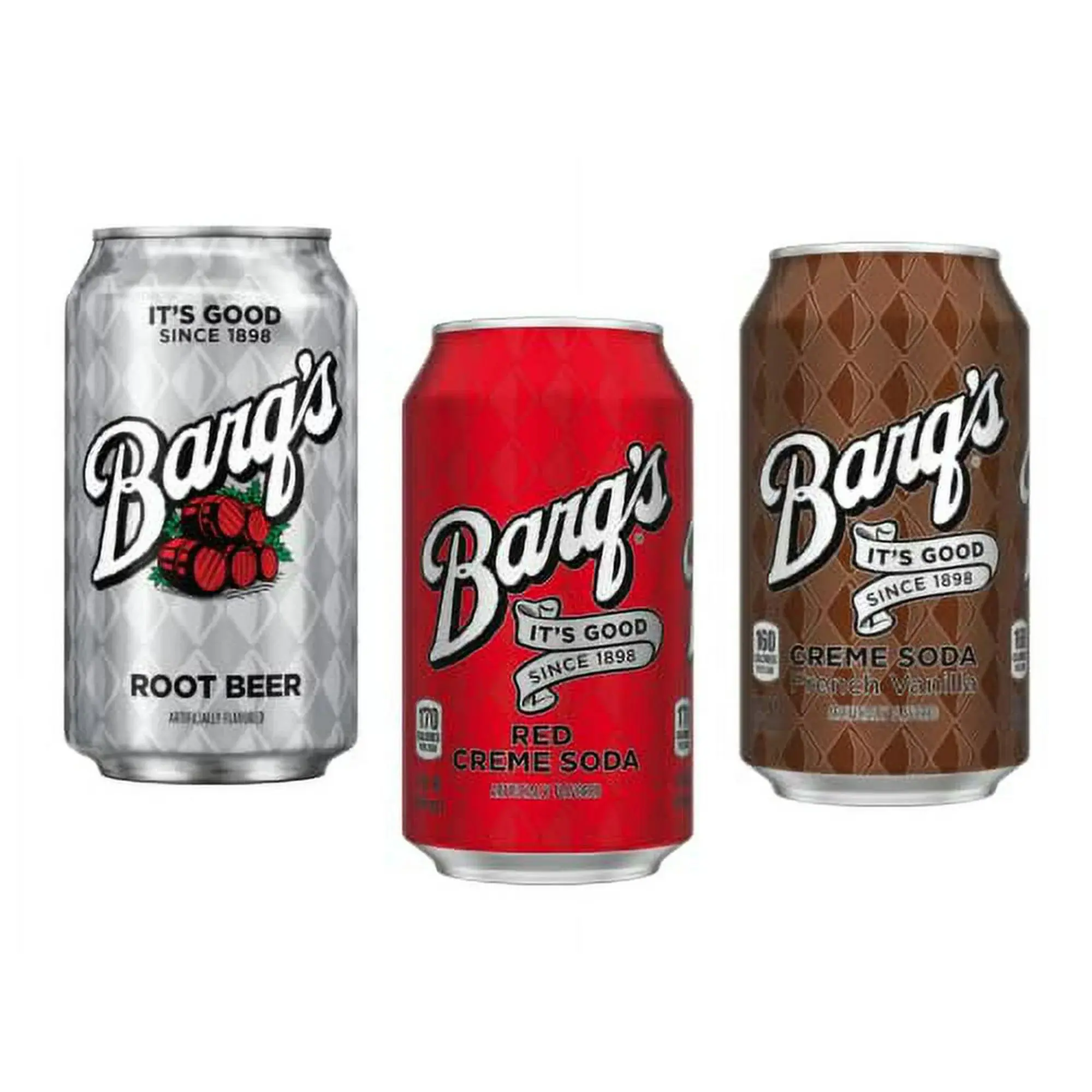Barq's Fizzy Drink Variety Bundle - 12oz Cans (36 Count) Including Rootbeer, Red Creme, and French Vanilla Soda