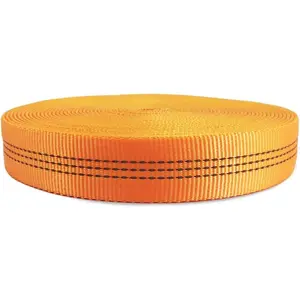CE UIAA Certified 1 Inch Nylon Webbing Strap/Tubular Climbing Webbing - Heavy Duty Strap for Rescue, Climbing, Harnesses, Rock Work, & Firefighting