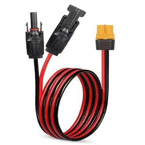 3m 14awgmm² Mc4 to Xt60h-F Extension Cable, Car Light Plug Xt60 Female Connector, Solar Panel RV Portable Power Station Generator, Wire