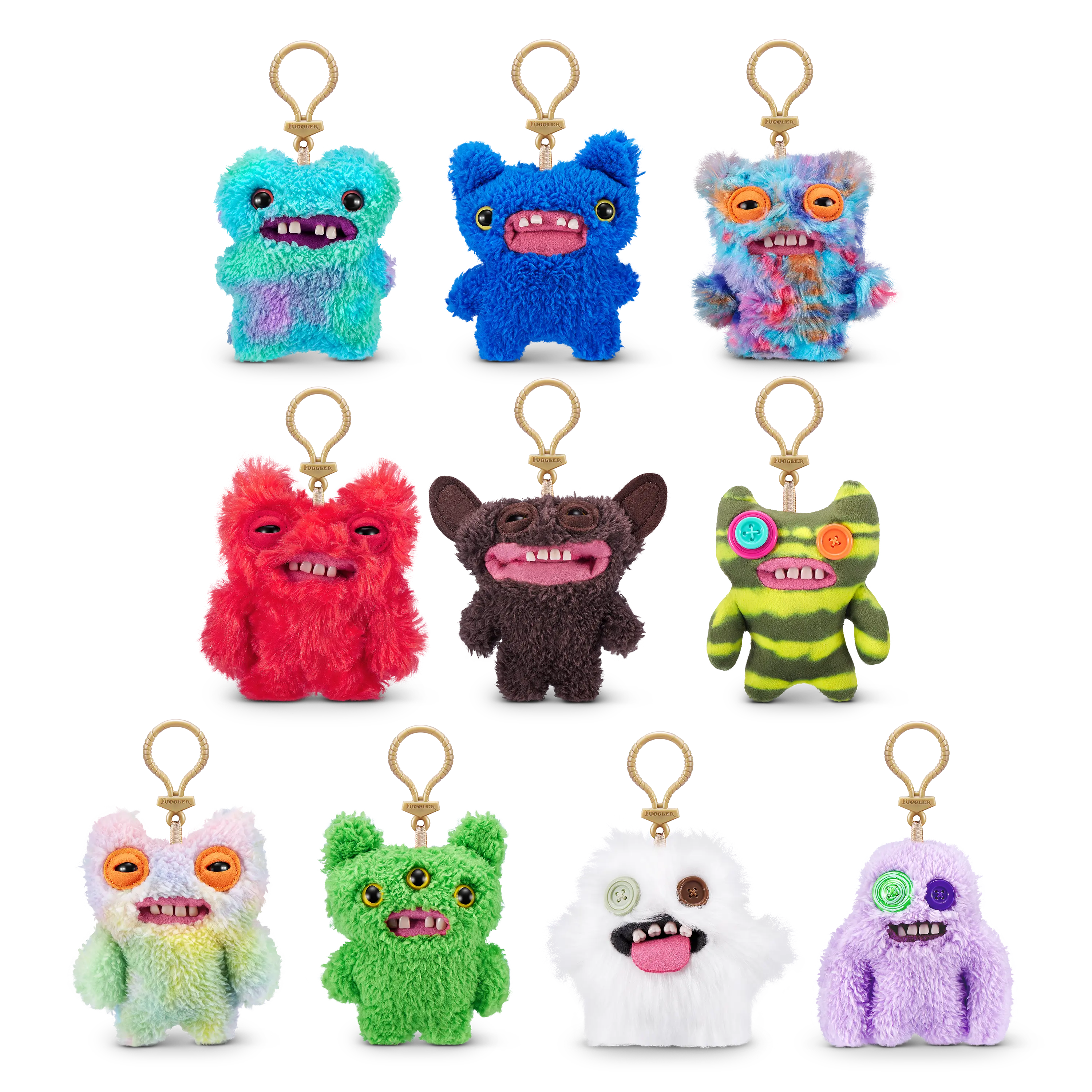 Fuggler Key Rings Series 3 by ZURU Funny Ugly Monster, Plush, Collectible, Toy (3 Pack) Fuggler Key Rings Series 3 by ZURU Funny Ugly Monster, Plush, Collectible, Toy (3 Pack)