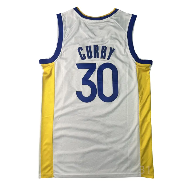 Stephen Curry stitched Basketball Jersey White 2025