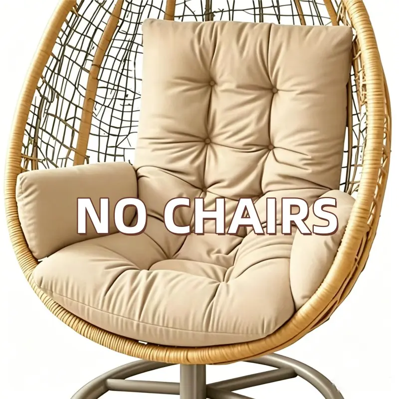 Soft Thick Polyester Fiber Rocking Chair Cushion, Garden Swing Backrest Pillow, Suitable for Living Room, Patio, Porch Hammock Chair, Multiple Colors Available, Versatile, Thick Padding, Garden Swing Fit