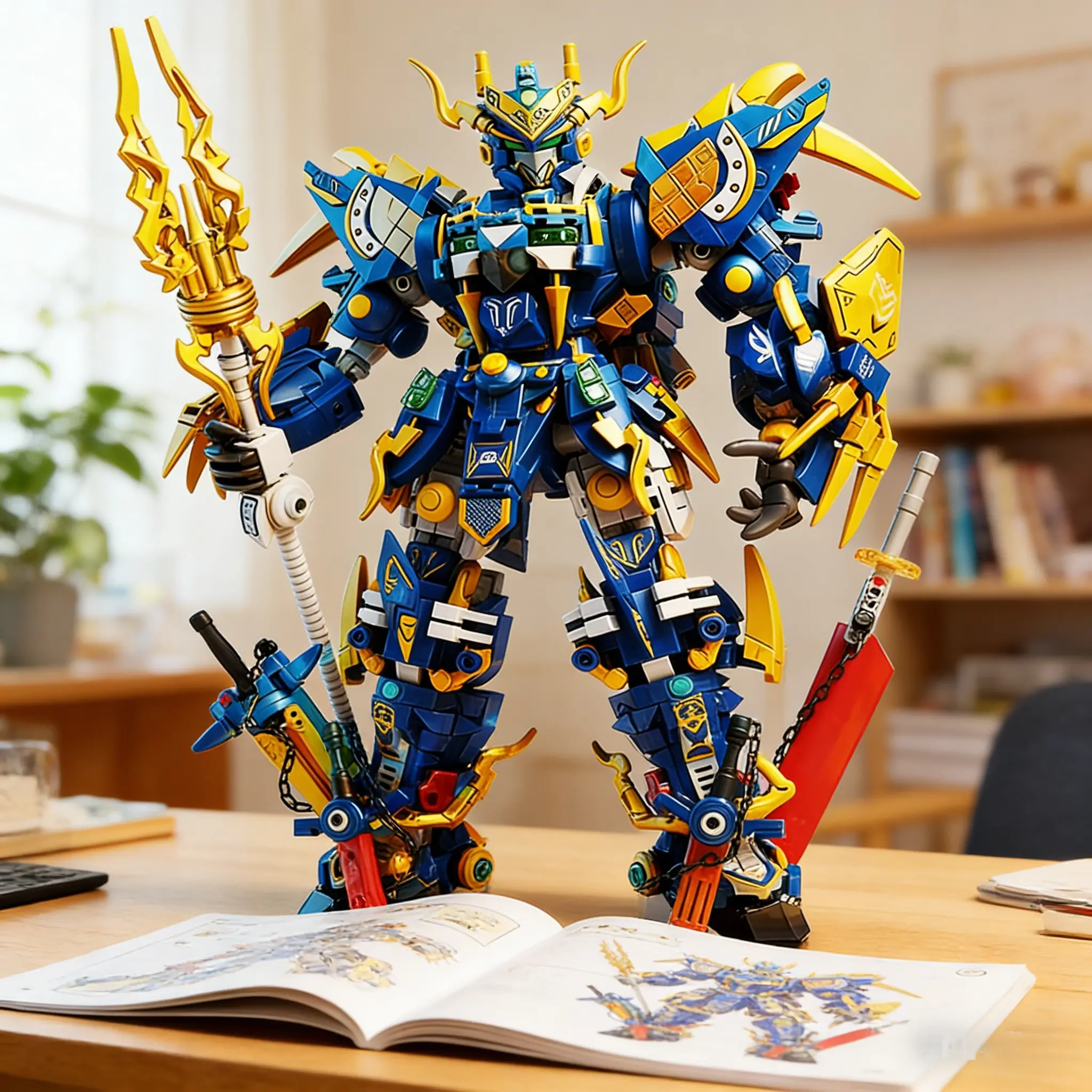2051pcs Superhero Zhao Yun Mecha God Robot Building Blocks Set Model Building Kit, High Difficulty Assembly for Boys and Adults, Halloween Christmas Birthday Gift, Creative Building Blocks, Diy Building Block