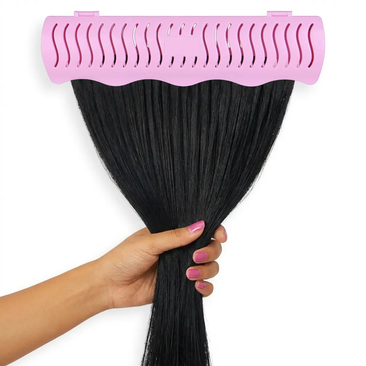 LASHEY Versatile Hair Extension Holder-Hanger - Secure Storage Organizer with Convenient Design, Setup Tool for Clip-In, Tape-In Extensions & Bundles, Multiple Uses for Styling & Washing #TikTokShopStockUp #SummerVibes, Ready For Use, Single Item, Packing