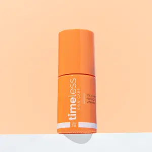 Timeless Skin Care 10% Vitamin C + E Ferulic Acid Serum – Gentle Brightener for Dull, Discolored & Stressed Skin (30ml)