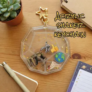 Project Hail Mary Acrylic shaker keychain,  Rocky Keychains.