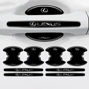 4/8pcs Car Door Handle Bowl Anti-Collision Protective Stickers, Compatible with Lexus Models, Durable & Stylish Design, Perfect Fit, Car Door Trim Sticker