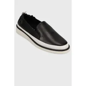 Vaneli Quin Footwear Soft Round Toe Slip On Summer Shoe Plain Leather Athleisure with Elastic Inserts and Ultra-Padded Insole
