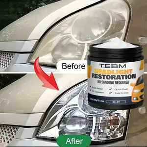 Multifunctional Headlight Restoration Cream, Quick Polishing Brightening, Oxidation Scratch Repair, Long-Lasting Antioxidant Protection