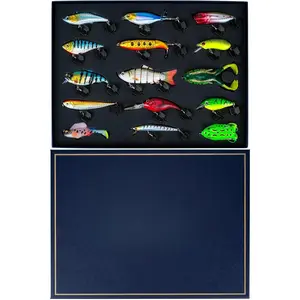 Fishing Lures Kit for Diving Bass/Trout/Pike/Salmon with Lifelike Action, Glide Bait Gifts for Men & Fishermen