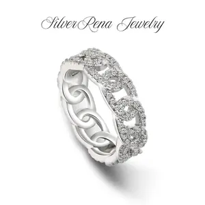 S925 Mother's Day Elegant Ring with Sparkling 5A Cubic Zircon Design, Stylish Couple Ring Jewelry for Women, Wedding & Engagement Ring, Valentine's Day Birthday Gift for Her, Perfect for Daily Wear and Party