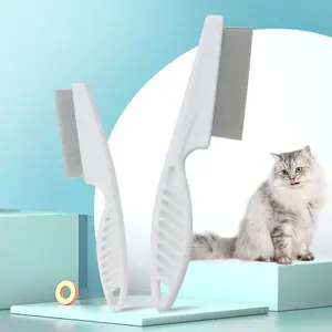 Pet Comb Dog Flea Comb Cat Flea Comb Plastic Dense Tooth Comb Steel Pin Comb Cleaning Supplies