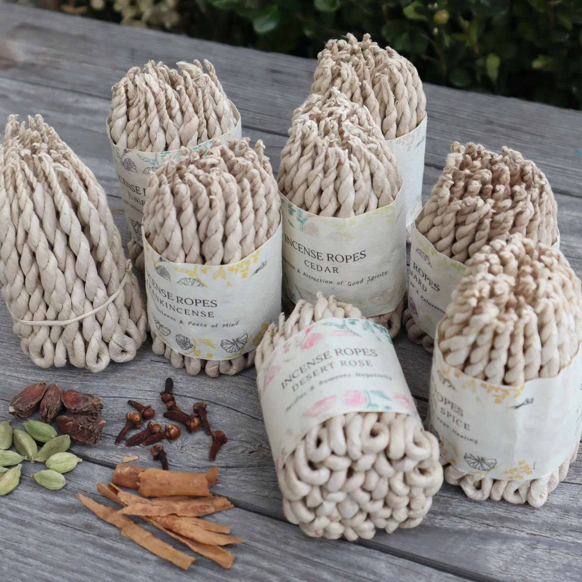 Himalayan Leopard Scented Handmade Nepalese Handrolled Lokta Paper Incense Ropes - Shangri-La Herbs Dhoop Bundle, 50-Count for Daily Home Fragrance Supplies