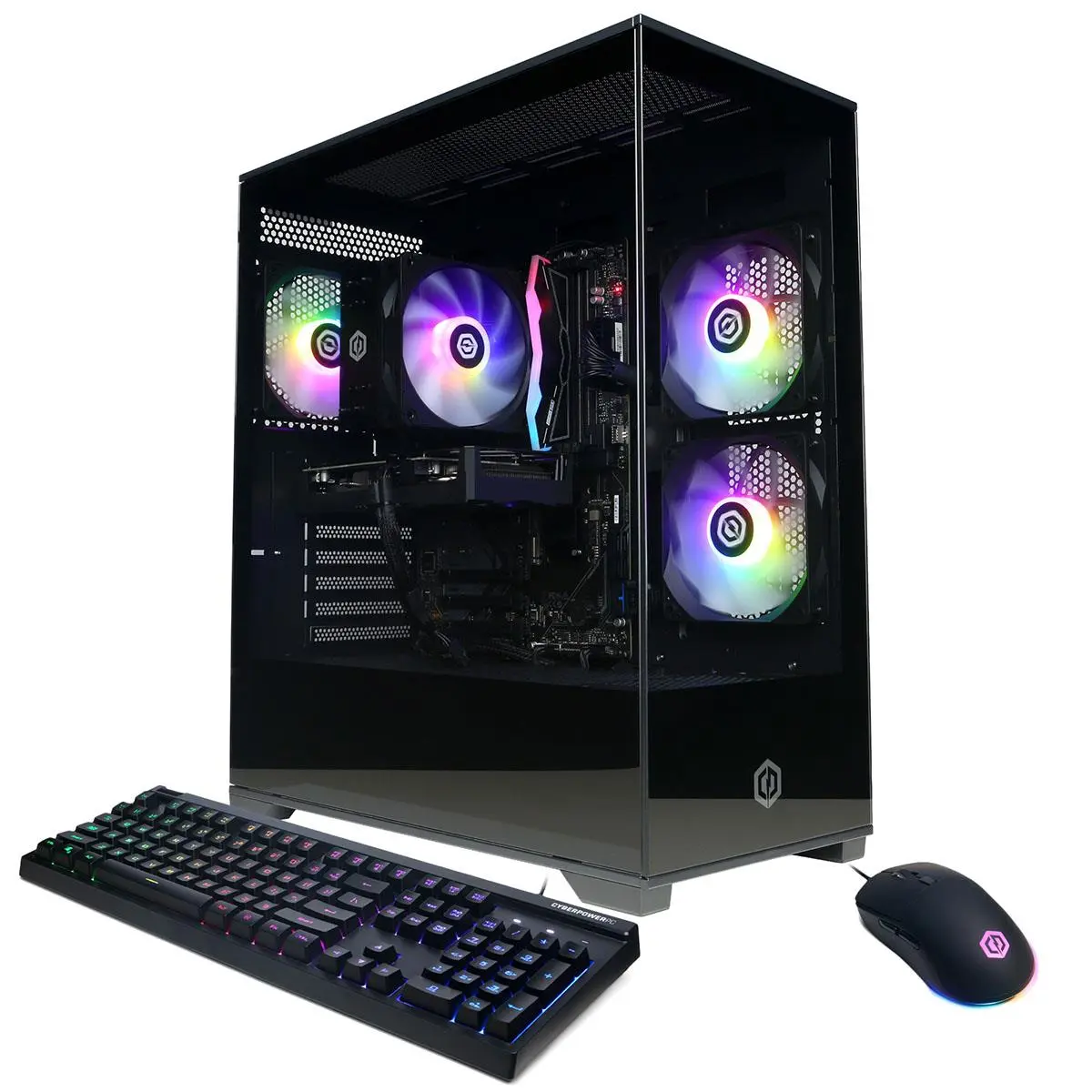 CyberPowerPC Gamer Master Gaming Desktop Computer, AMD Ryzen 5 8400F 4.2GHz, 16GB RAM, 1TB SSD, NVIDIA GeForce RTX 5060 Ti 8GB, Windows 11 Home, Black