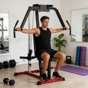 [Fahuac] 2-in-1 Chest Fly & Reverse Fly Machine - Home Gym Pec Deck with 6-Way Adjustable Seat, 450LBS Capacity, 1" & 2" Weight Plate Compatible, Carbon Steel Frame, 79LBS, Shoulder & Chest Strength Training Equipment.