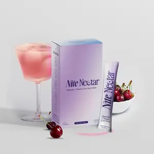 Nite Nectar- Nightly Sleep Formula 12ct Pack -Sugar-Free with Bioavailable Magnesium, L-Theanine & Pure Tart Cherry Powder