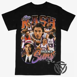 Steve Nash T-shirt For Men Women, For Fans Unisex Casual Streetswear Top Phoenix Suns NB4 Basketball