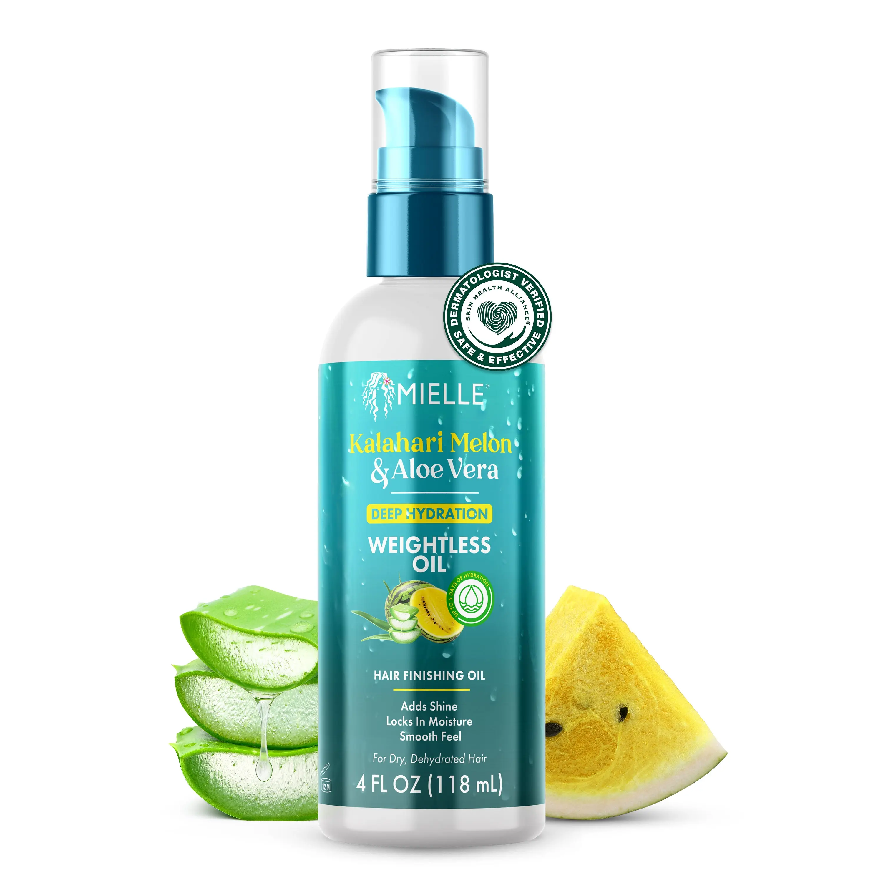 Kalahari Melon & Aloe Vera Deep Hydration Weightless Oil - Lightweight Moisturizing Haircare