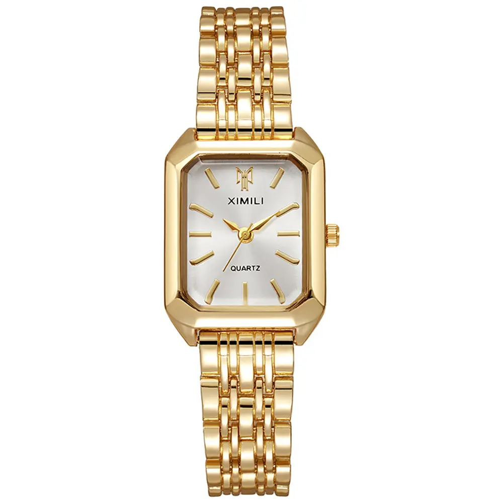 Women's Luxury Fashion Quartz Watch - Retro, Classy, Durable Square Wrist Watch with Simple Scale, Accessories for Women, Business Gift Set with Box & Adjuster, Retro Square Wrist Watches